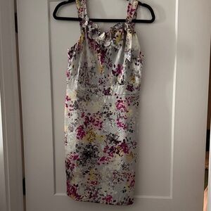 LOFT Multicolor Floral Midi Dress